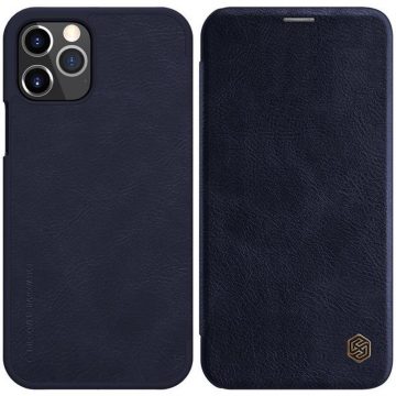   Nillkin Qin Leather Case - Maska za Apple iPhone 12 Pro Max (plava)