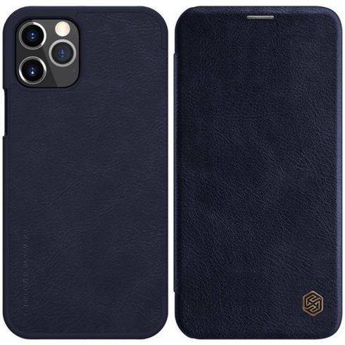 Nillkin Qin Leather Case - Maska za Apple iPhone 12 Pro Max (plava)