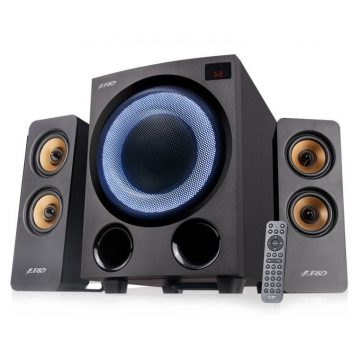   FENDA F&D zvučnik F770X/ 2.1/ 76W/ crni sa RGB/ BT5.0/ FM radio/ USB reprodukcija/ optički ulaz/ daljinski upravljač