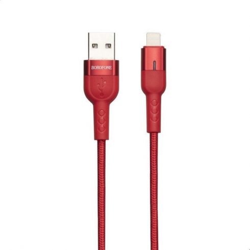 Borofone Starlight - 1,2 m USB na Lightning priključni kabel (crveni)