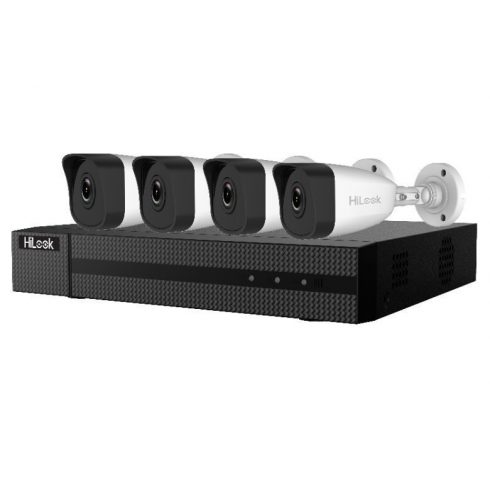 HiLook Powered by HIKVISION/ Mrežni KIT IK-4142BH-MH/P(C)/ 2Mpx/ 4x kamera IPC-B121H 2.8mm/ 1x NVR-104MH-D/4P/ 1TB HDD