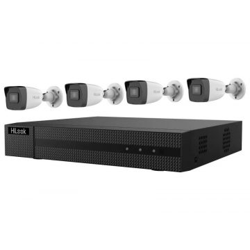   HiLook Powered by HIKVISION/ 4K PoE Bullet KIT/ IK-4248BH-MH/P/ 4x kamera IPC-B180H 2.8mm/ 1x NVR-104MH-C/4P/ 2TB HDD