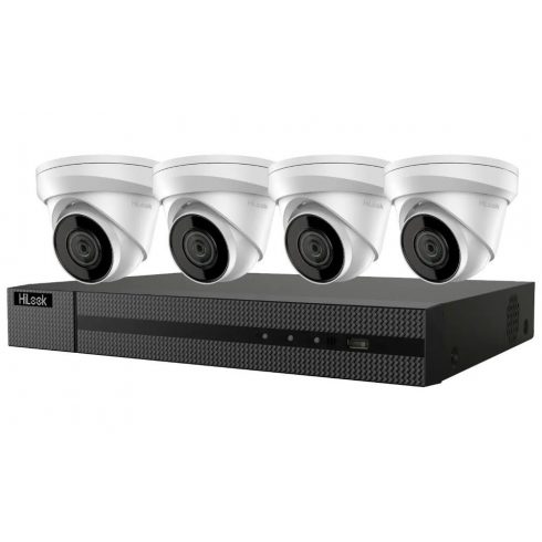 HiLook Powered by HIKVISION/ 4K PoE Turret KIT/ IK-4248TH-MH/P/ 4x kamera IPC-T280H 2.8mm/ 1x NVR-104MH-C/4P/ 2TB HDD