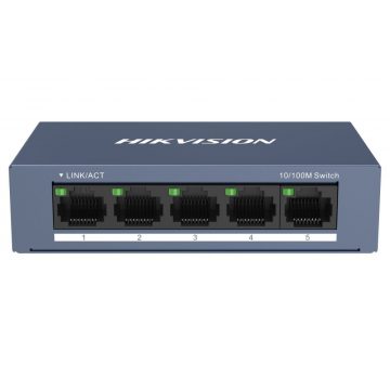   HIKVISION prekidač DS-3E0105-O/ 5x port/ 10/100Mbps RJ45 port/ 1 Gbps/ napajanje 5 VDC (1A)