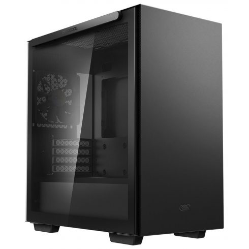 DEEPCOOL kućište Macube 110 / Micro ATX / 120mm ventilator / 2xUSB 3.0 / staklena strana s magnetnim dodatkom / crna