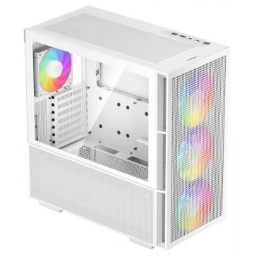   DEEPCOOL kućište CH560 / MidT/ 3x140 i 120mm ARGB ventilator / USB 3.0 / kaljeno staklo / bijelo