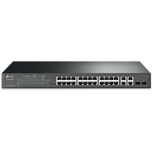 TP-Link TL-SL2428P - PoE+ pametni prekidač s 24 10/100 Mbit/s porta i 4 gigabitna porta