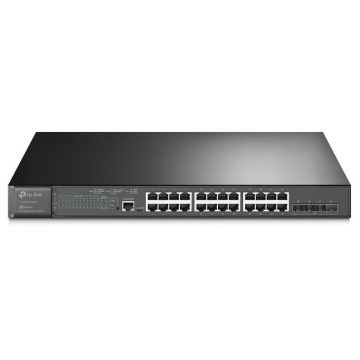   TP-Link TL-SG3428XMP - JetStream 24-Port PoE+ Gigabit L2+ Managed Switch/ 4x 10 Gigabit SFP+ Sloty