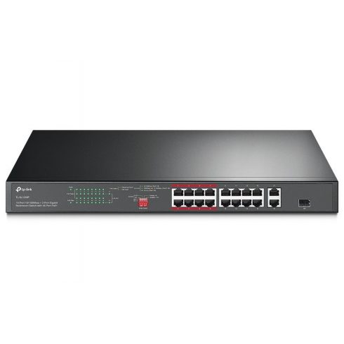 TP-Link TL-SG1218P 16-portni 10/100Mbps + 2-portni gigabitni rackmount prekidač sa 16-portni PoE+