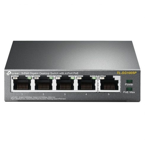 TP-Link TL-SG1005P - Desktop switch s 5 gigabitnih portova, 4 porta imaju PoE