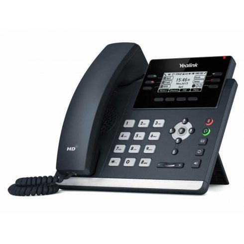 Yealink SIP-T42U IP telefon, 6x SIP, CZ/SK zaslon, 2x GbE port, PoE, Opus HD kodek, 15 programabilnih tipki