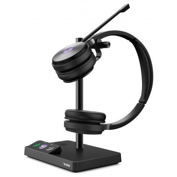   Yealink WH62 Dual Headset, DECT, Binaural, Wireless, MS Teams, Base Station