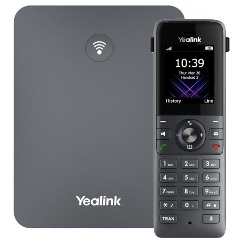 Yealink W73P, IP DECT baza+slušalica, PoE, 1,8" zaslon u boji, do 10 slušalica, 10x SIP