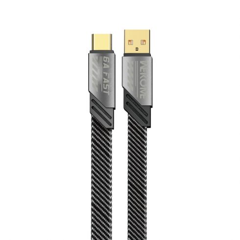 WEKOME WDC-190 Mecha serija - USB-A na USB-C priključni kabel za brzo punjenje 1 m (potamnjeli)