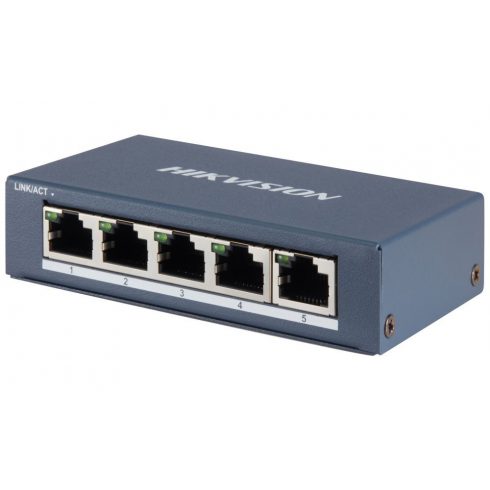 HIKVISION prekidač DS-3E0505-E/ 5x port/ 10/100/1000 Mbps RJ45 portovi/ 10 Gbps/ napajanje 5 VDC, 1 A