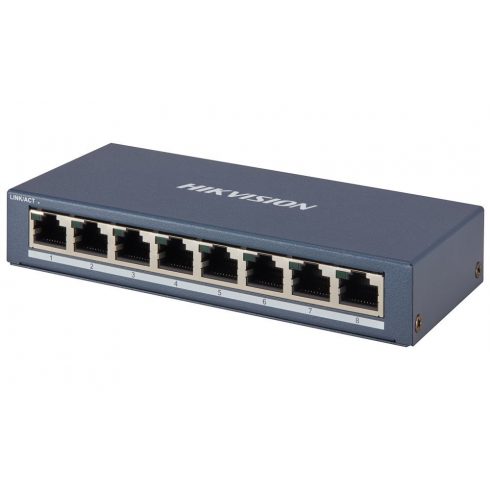 HIKVISION prekidač DS-3E0508-E(B)/ 8x port/ 10/100/1000 Mbps RJ45 portovi/ 16 Gbps/ napajanje 5 VDC, 1 A