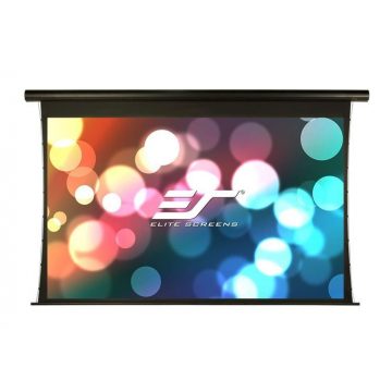   ELITE SCREENS zaslon električni motor 120" (305 cm)/ 16:9/149,6 x 265,7 cm/aluminijsko kućište crno/10" drop/staklena vlakna