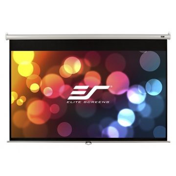   ELITE SCREENS sjenilo za ekran 100" (254 cm)/ 16:9/ 124,5 x 221 cm/ pojačanje 1,1/ kućište bijelo/ staklena vlakna/ sporo uvlačenje