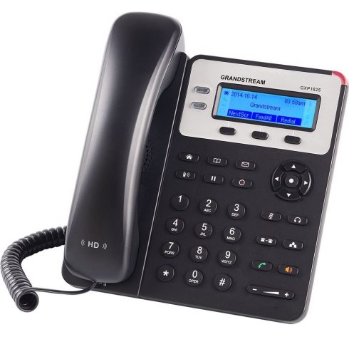 Grandstream GXP-1625/ VoIP telefon/ LCD zaslon/ 2x SIP/ 2x LAN/ SRTP/ TLS/ 3 prog. tlačítka/