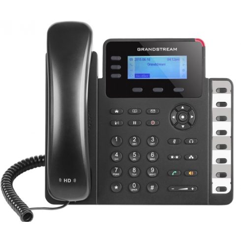 Grandstream GXP1628 VoIP telefon - 2x SIP priključak, HD audio, 3 prog.tl.+8 předvoleb, switch 2xLAN 1000Mbps, PoE