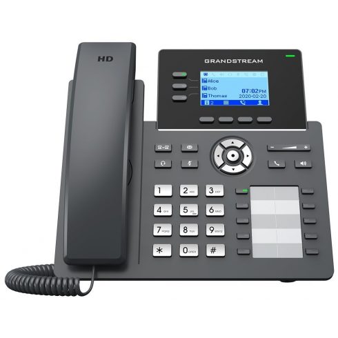 Grandstream GRP2604P/ VoIP telefon/ 2,48" grafički zaslon s pozadinskim osvjetljenjem/ 6x SIP/ 2x LAN/ PoE/ GDMS