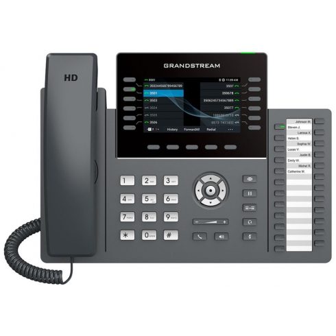 Grandstream GRP2636 VoIP telefon, 6x SIP, 4.3" zaslon u boji, 2x Gbps RJ45, PoE, DualBand WiFi, BT, 1x USB