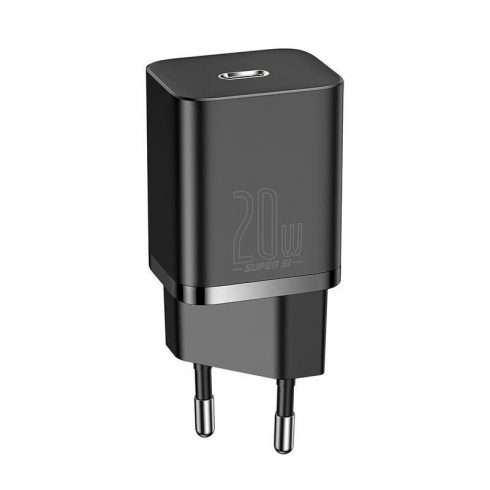 Baseus Super Si Quick Charger 1c 20w zidni punjač, crni