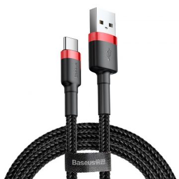 Baseus Cafule 3a 1m usb-c kabel, crveno-crni