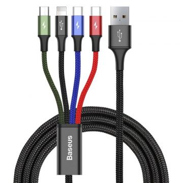   USB kabel 4 u 1 - 2xusb-c, Lightning, micro usb baseus brzi 3.5a 1.2m