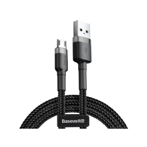 BASEUS Cafule Micro USB kabel 2.4A 0.5m (CAMKLF-AG1) siva + crna