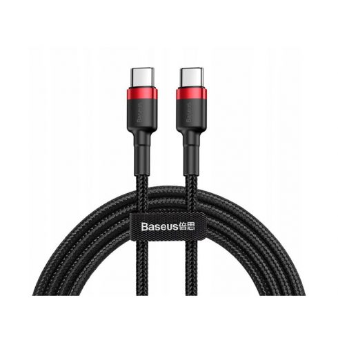 BASEUS USB Type C kabel 2m Cafule PD 2.0 QC 3.0 60W (CATKLF-H91) crna+crvena