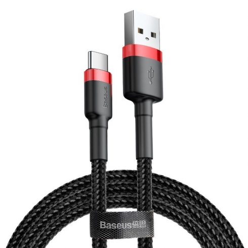 Baseus Cafule 2a 3m usb-c kabel, crveno-crni