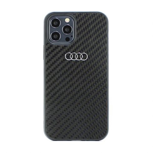 Audi Carbon Fiber - maska ​​za iPhone 12 / iPhone 12 Pro (crna)