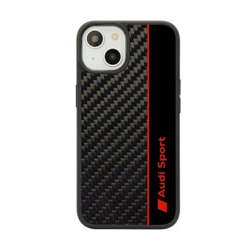 Audi Carbon Fiber Stripe - maska ​​za iPhone 14 (crna)