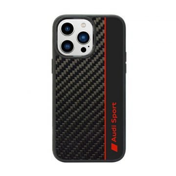   Audi Carbon Fiber Stripe - maska ​​za iPhone 14 Pro (crna)