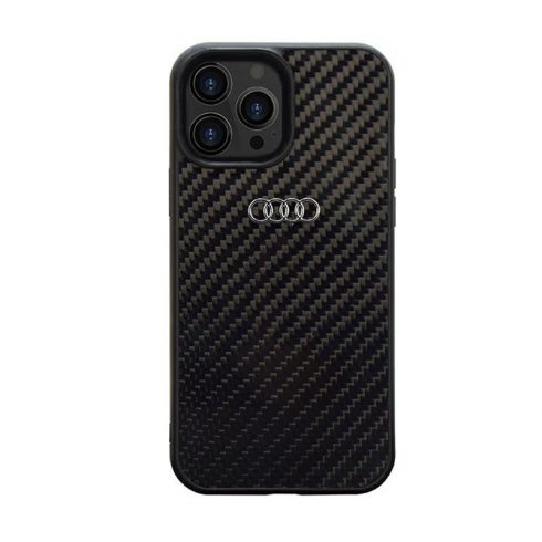 Audi Carbon Fiber - maska ​​za iPhone 14 Pro (crna)