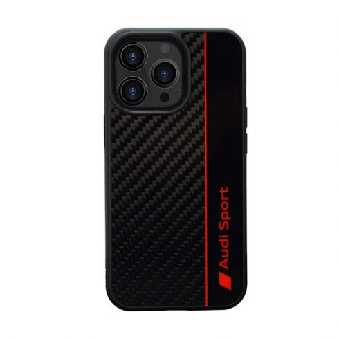 Audi Carbon Fiber Stripe - maska ​​za iPhone 13 Pro (crna)