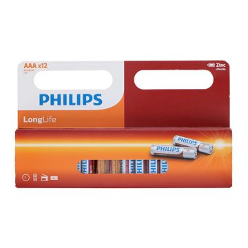 Philips LongLife - Set AAA / R03 1.5V cink baterija 12 kom.