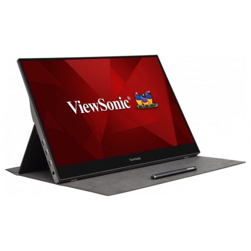 ViewSonic TD1655 - přenosný/ 15,6" Touch/ IPS/ 16:9/ 1920x1080/ 6,5ms/ 250cd/m2/ miniHDMI/ 2xUSB-C/ integ. stojan/ repro