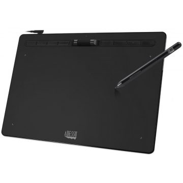   Adesso CYBERTABLET K12/ grafički tablet 12" x 7"/ 8192 razine pritiska/ 8 programabilnih gumba/ kotačić za pomicanje/ USB-