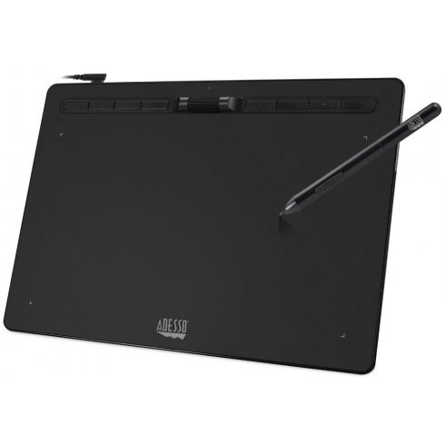 Adesso CYBERTABLET K12/ grafički tablet 12" x 7"/ 8192 razine pritiska/ 8 programabilnih gumba/ kotačić za pomicanje/ USB-