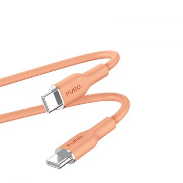 PURO ICON Soft Cable - Kabel USB-C do USB-C 1,5 m (Marelica)