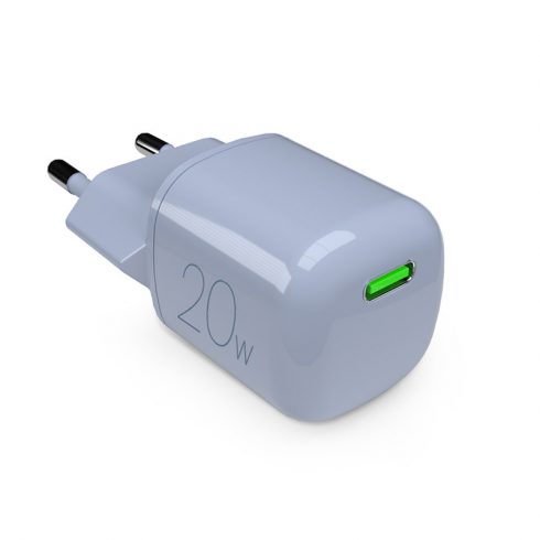 PURO MiniPro Wall Charger GaN - Zidni punjač 1 x USB-C 20W PD (plavi)