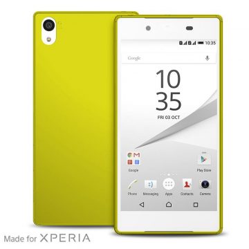   PURO Ultra Slim "0.3" Cover MFX - Set futrola + folija za ekran Sony Xperia Z5 (limeta zelena)