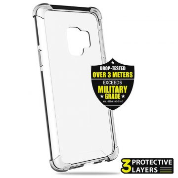   PURO Impact Pro Hard Shield - maska ​​za Samsung Galaxy S9 (crna)