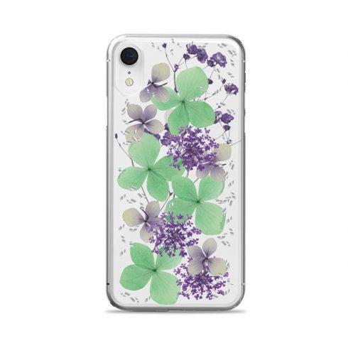 PURO Glam Hippie Chic Cover - Case za iPhone XR (prave zelene latice cvijeta)