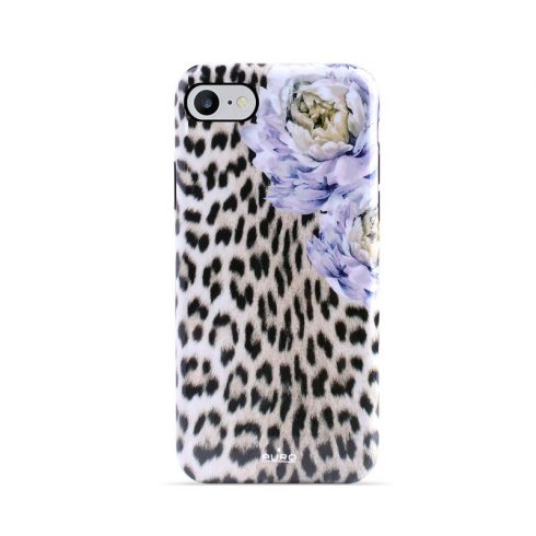 PURO Glam Sweet Leopard - Maska za iPhone SE 2020/8/7 / 6s (Leo Peonies)