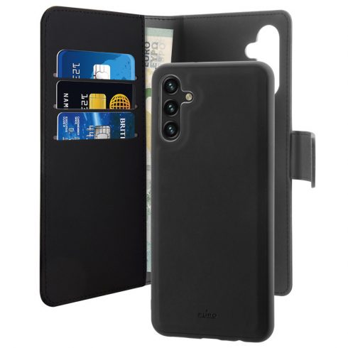 PURO Wallet Odvojiva - 2u1 maska ​​za Samsung Galaxy A13 5G (crna)