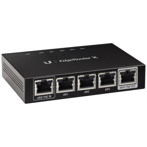 Ubiquiti EdgeRouter X - 5x GbE priključak, 1x PoE ulaz 24V, 1x PoE izlaz 24V