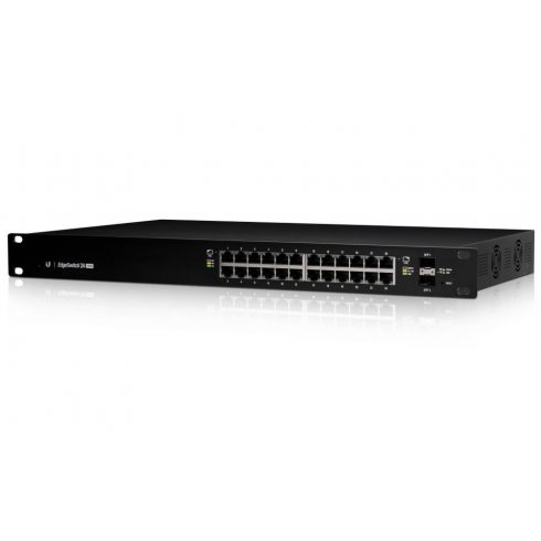 Ubiquiti Edge Switch 24 PoE - 24x GbE, 2x SFP, 24x PoE 24V/PoE+ (PoE budžet 220W)